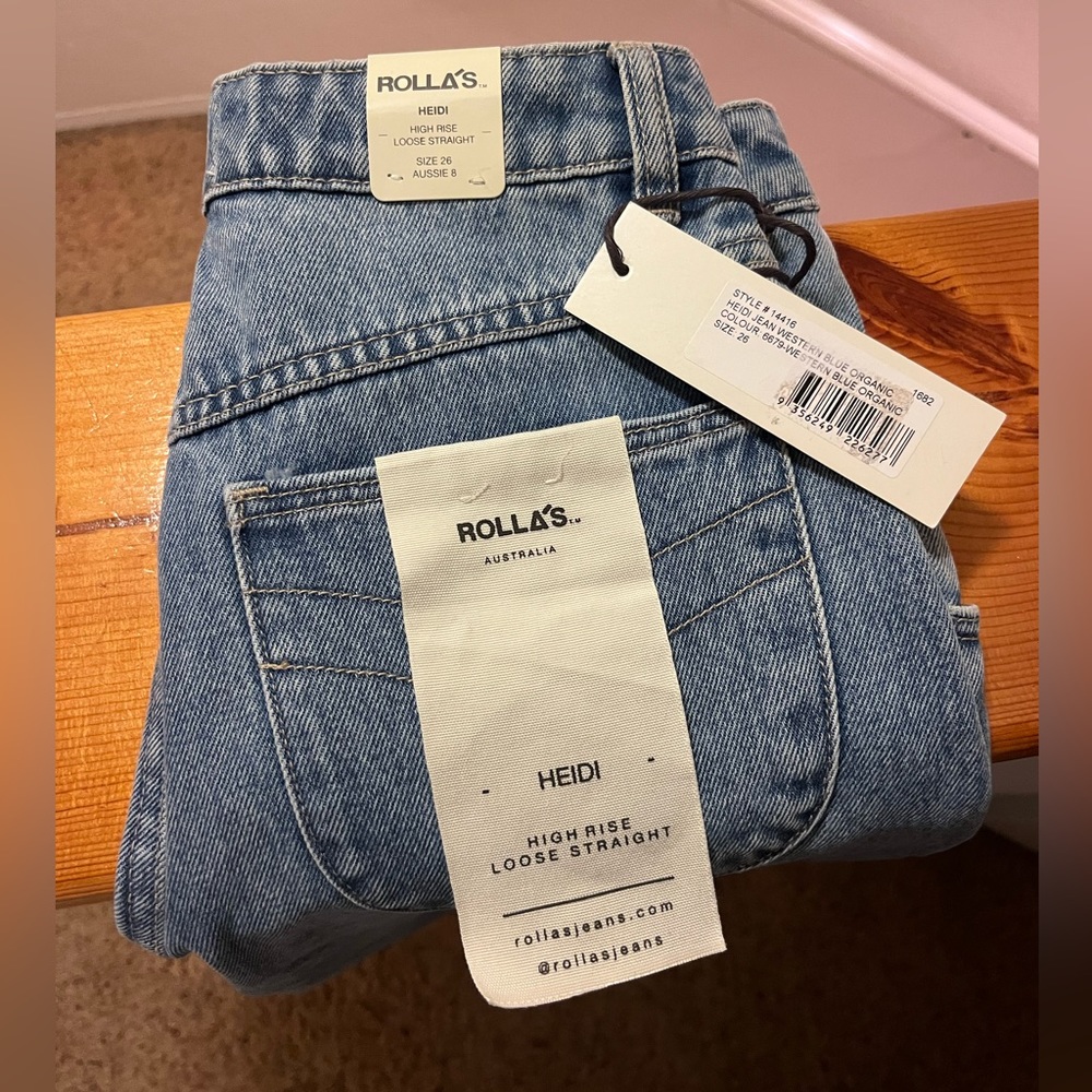 ROLLA’S Heidi High Rise Loose Straight - Size 26 NWT